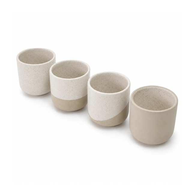 Lot de 4 tasses à café Originalhome Reclay 150 ml 