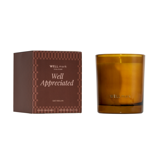Bougie parfumée Wellmark Quiet Rebellion de 210 g 