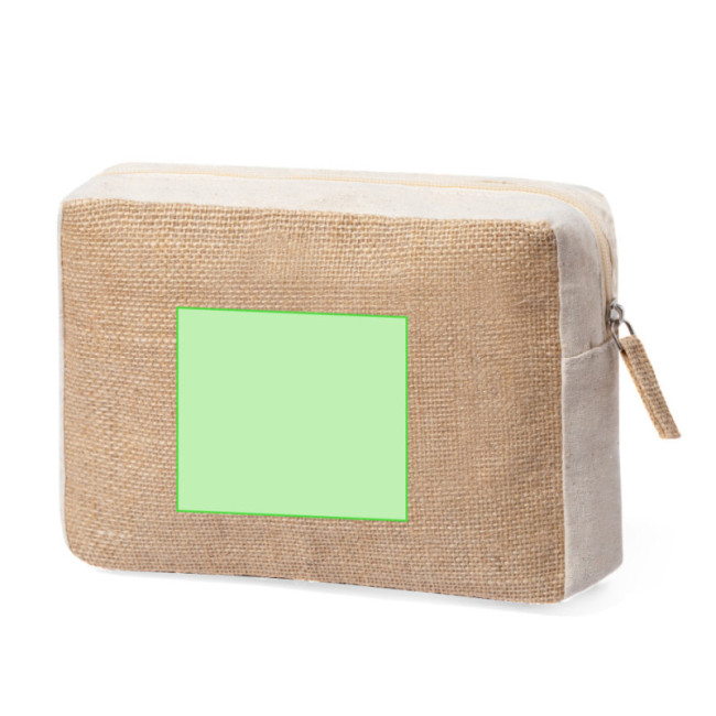 Trousse de toilette personnalisé en jute Ringok 