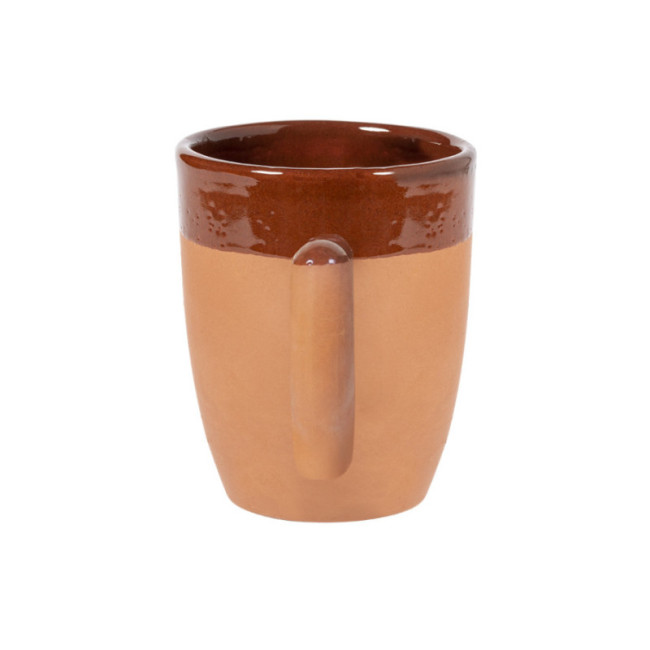 Mug publicitaire en argile incurvé Lixus 