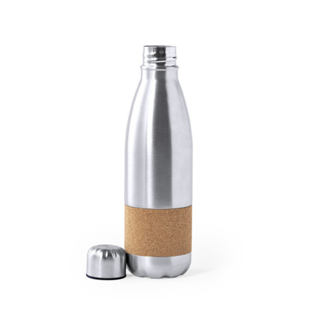 Bouteille acier et liège publicitaire Sereok 750 ml 