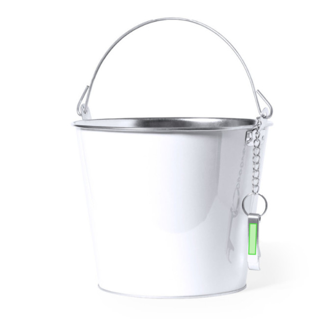Seau métallique avec ouvre-bouteille Duken 