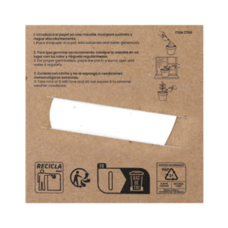 Papier ensemencé à planter Cryar 