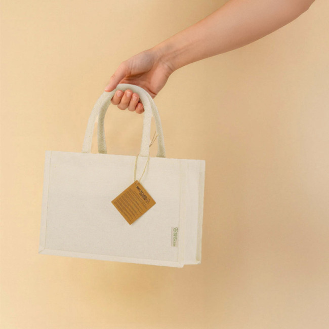 Sac shopping personnalisé en toile recyclée Hyssop 