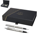 Coffret stylos roller et bille argentés Parker IM Essentials 