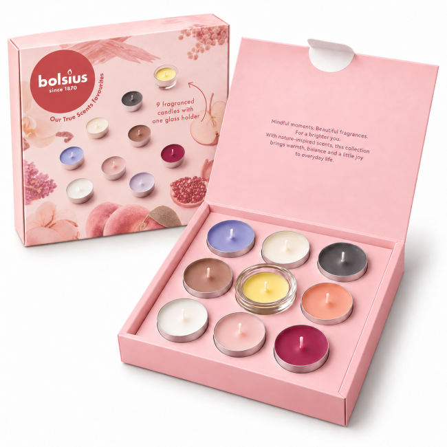 Coffret de bougies chauffe-plat parfumées Bolsius 