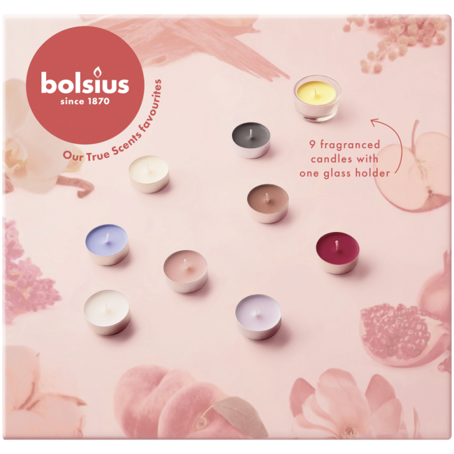 Coffret de bougies chauffe-plat parfumées Bolsius 