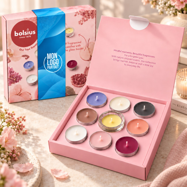 Coffret de bougies chauffe-plat parfumées Bolsius 