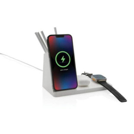 Chargeur à induction personnalisable 15W Ontario 3 en 1 