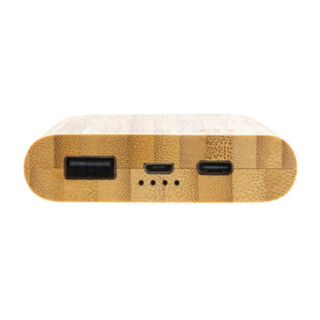 Powerbank personnalisée 5000 mAh en bambou 