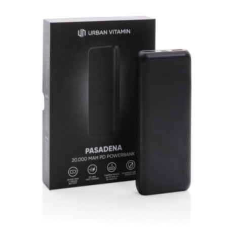 Powerbank personnalisée 20.000 mAh Urban Vitamin Pasadena 