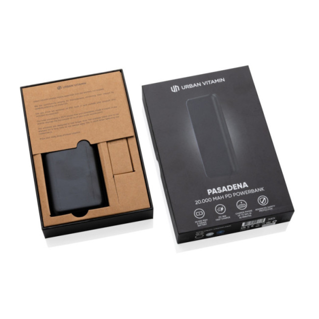 Powerbank personnalisée 20.000 mAh Urban Vitamin Pasadena 