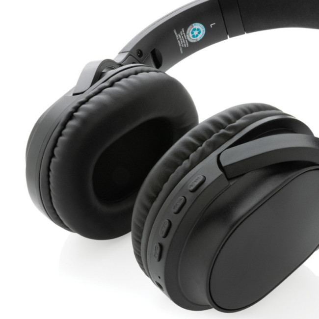 Casque sans fil personnalisable en plastique recyclé RCS Elite 