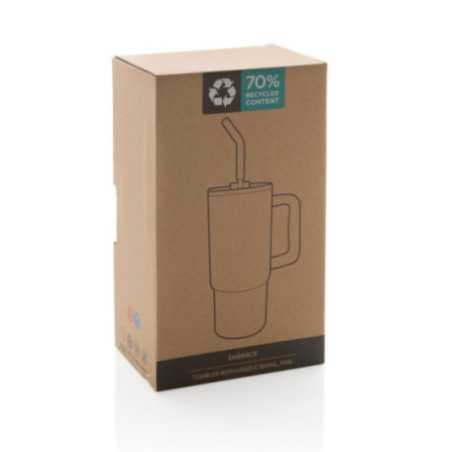 Mug personnalisé 900ml en inox recyclé Embrace 
