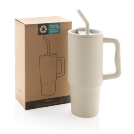 Mug personnalisé 900ml en inox recyclé Embrace 