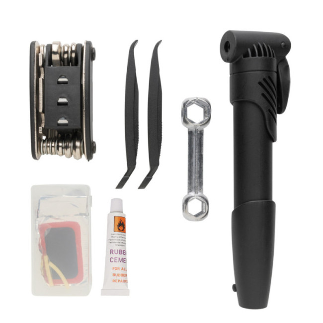 Kit de réparation vélo personnalisé 17 pièces 