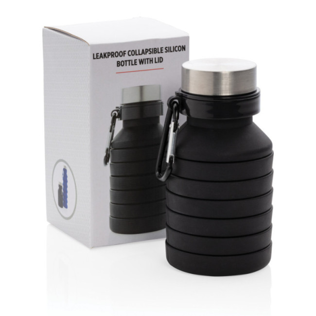 Gourde pliable personnalisée en silicone 550 ml 