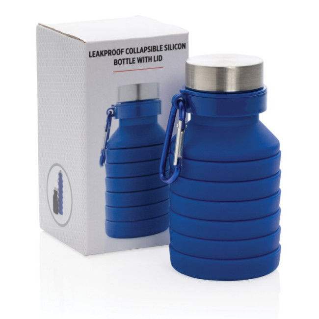 Gourde pliable personnalisée en silicone 550 ml 
