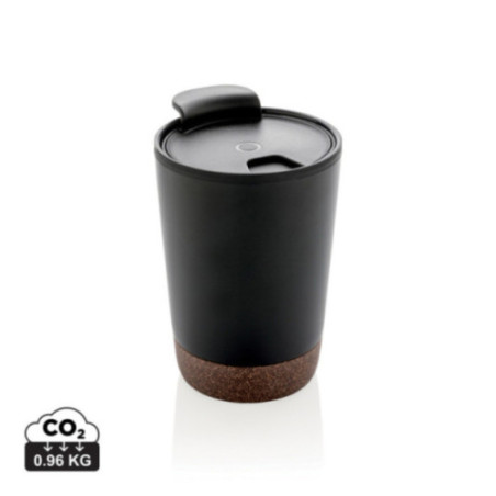 Tasse à café isotherme liège et acier recyclé 300 ml 