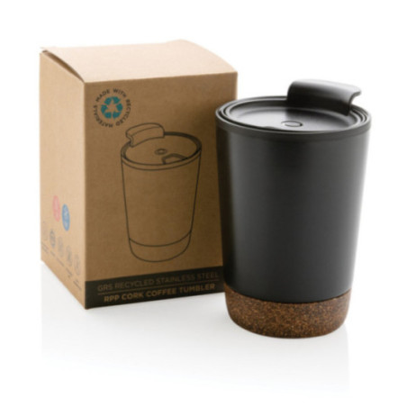 Tasse à café isotherme liège et acier recyclé 300 ml 