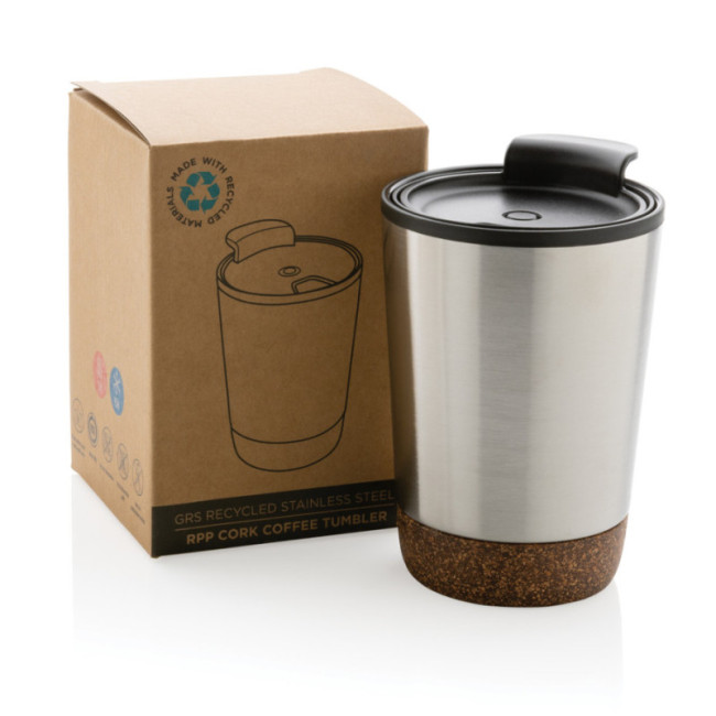 Tasse à café isotherme liège et acier recyclé 300 ml 