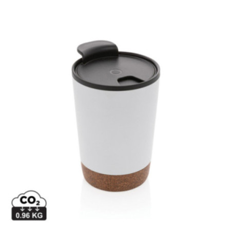 Tasse à café isotherme liège et acier recyclé 300 ml 