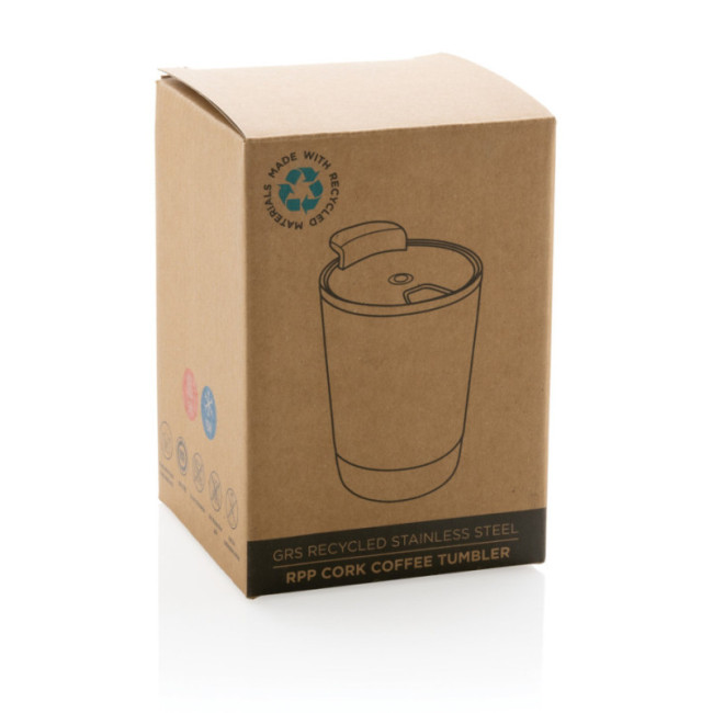 Tasse à café isotherme liège et acier recyclé 300 ml 