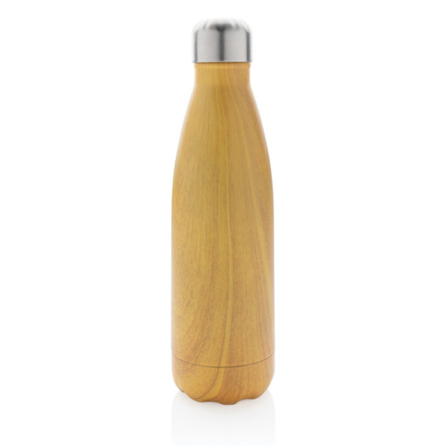 Bouteille isotherme personnalisable avec effet bois 500 ml 