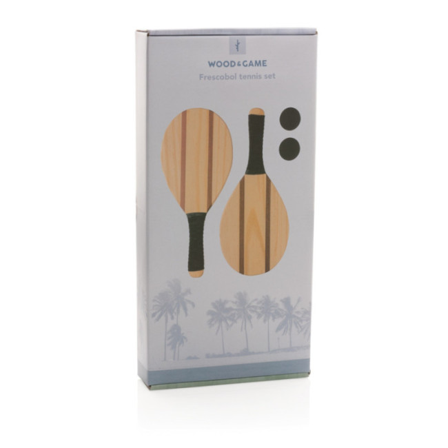 Set de raquettes en bois premium frescobol 