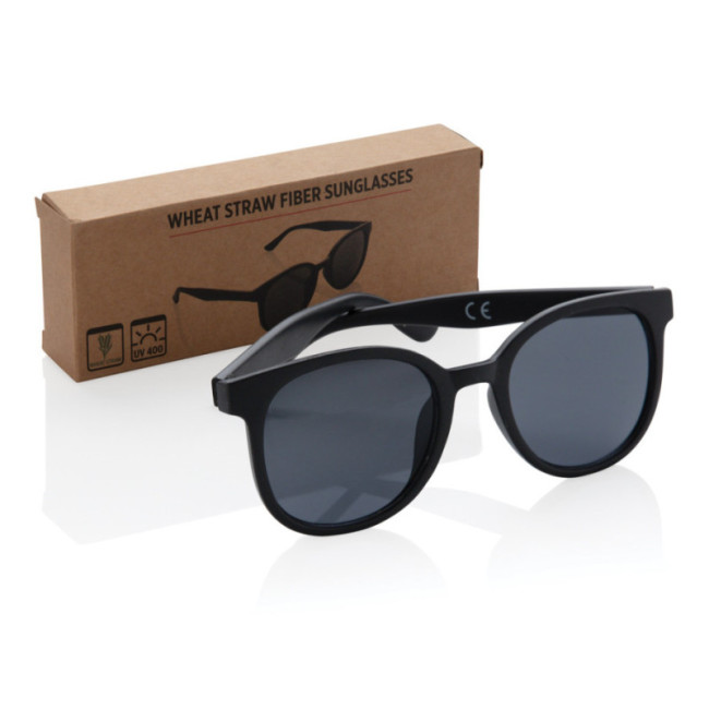 Lunettes de soleil personnalisées en fibre de paille 