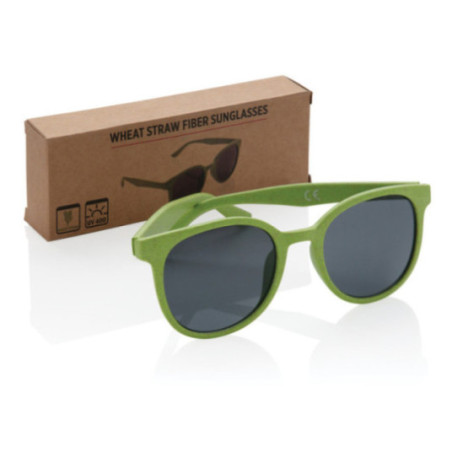 Lunettes de soleil personnalisées en fibre de paille 