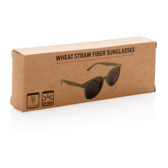 Lunettes de soleil personnalisées en fibre de paille 