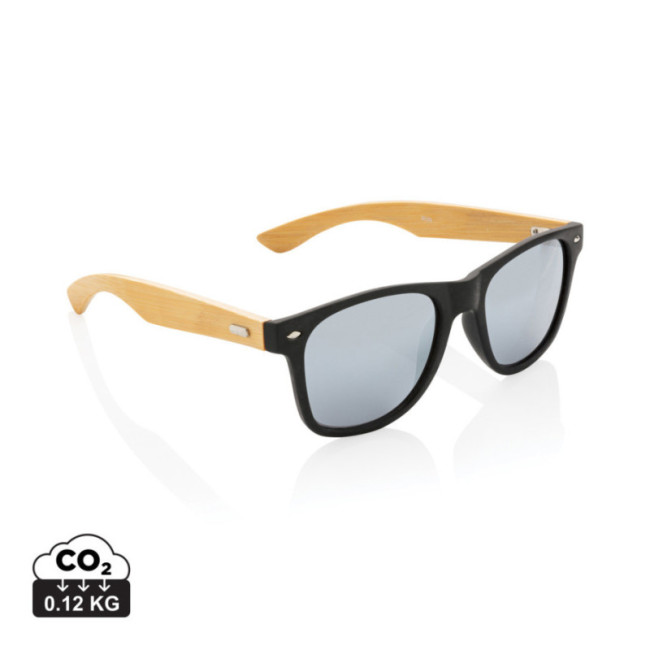 Lunettes de soleil personnalisées en bambou et plastique recyclé RCS 