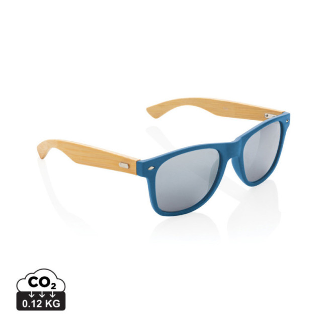 Lunettes de soleil personnalisées en bambou et plastique recyclé RCS 