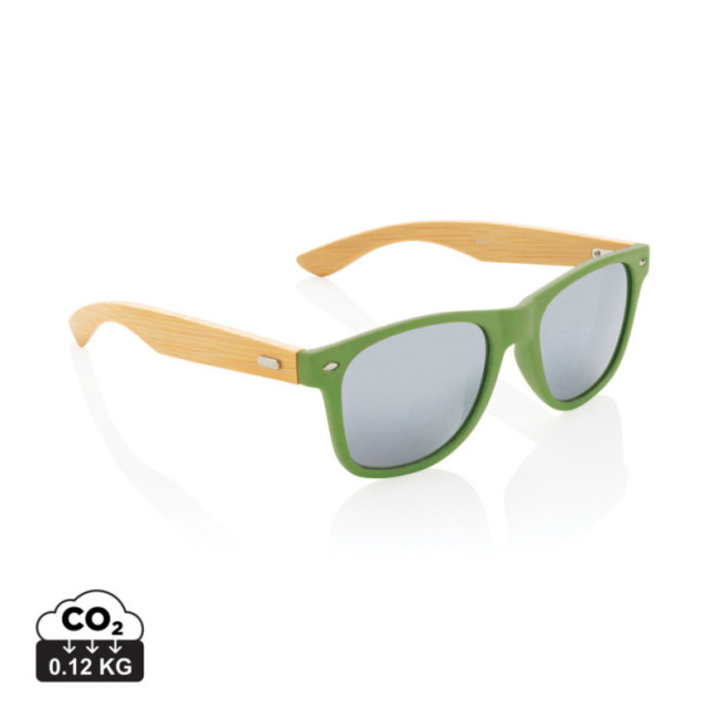 Lunettes de soleil personnalisées en bambou et plastique recyclé RCS 