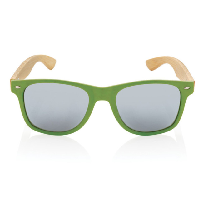 Lunettes de soleil personnalisées en bambou et plastique recyclé RCS 