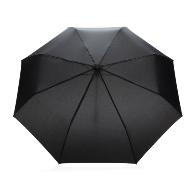 Mini Parapluie personnalisé avec poignée bambou AWARE™ Impact 20.5" 
