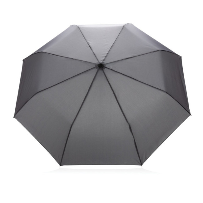 Mini Parapluie personnalisé avec poignée bambou AWARE™ Impact 20.5" 