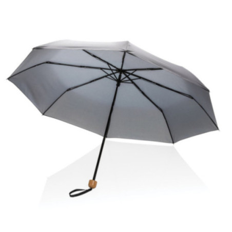 Mini Parapluie personnalisé avec poignée bambou AWARE™ Impact 20.5" 