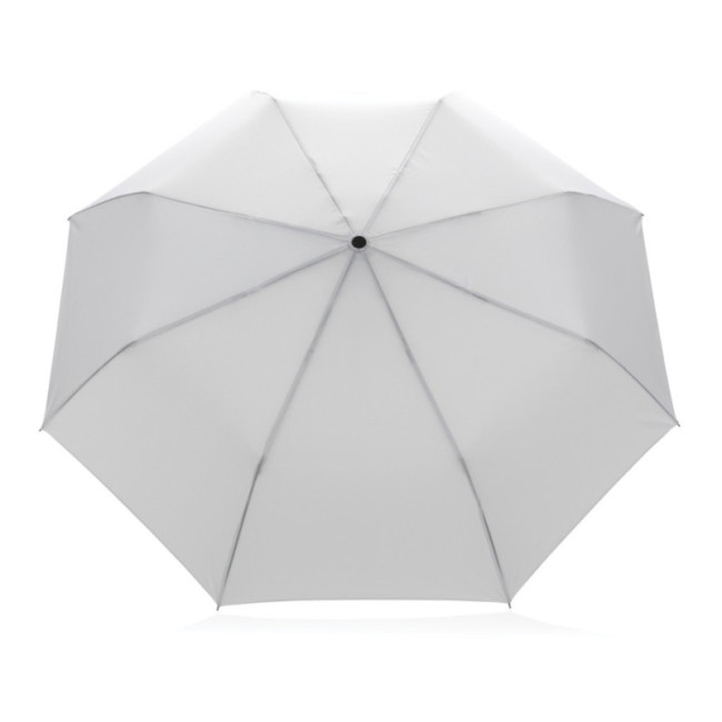 Mini Parapluie personnalisé avec poignée bambou AWARE™ Impact 20.5" 