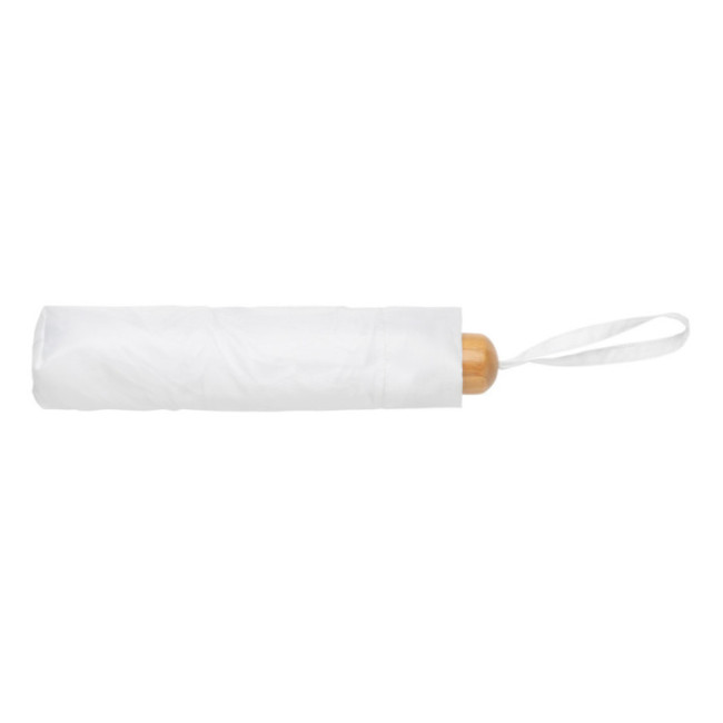 Mini Parapluie personnalisé avec poignée bambou AWARE™ Impact 20.5" 