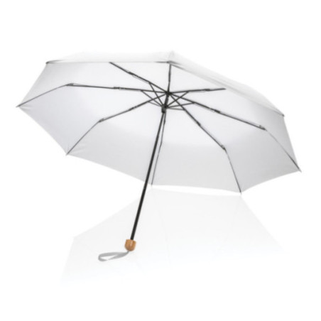 Mini Parapluie personnalisé avec poignée bambou AWARE™ Impact 20.5" 