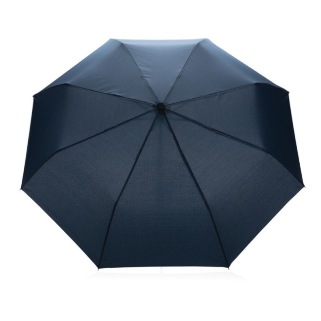 Mini Parapluie personnalisé avec poignée bambou AWARE™ Impact 20.5" 