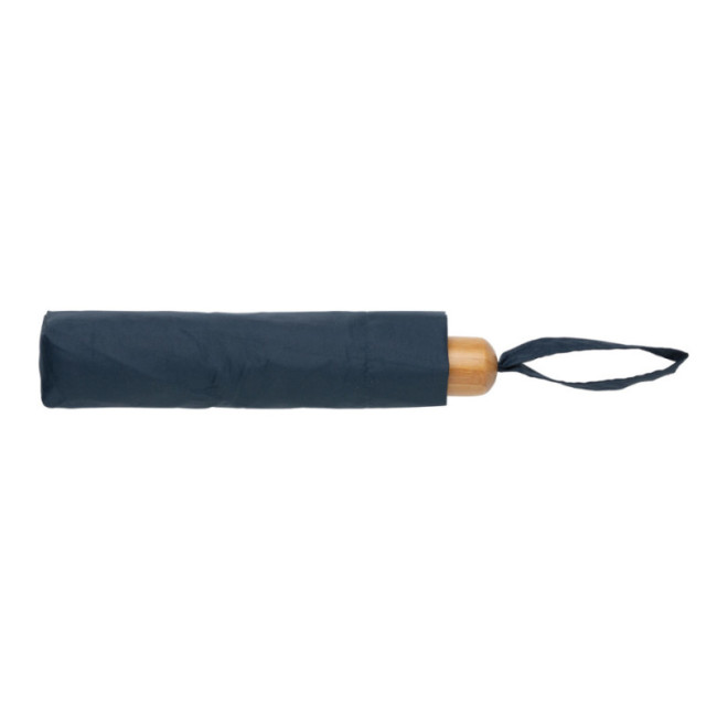 Mini Parapluie personnalisé avec poignée bambou AWARE™ Impact 20.5" 