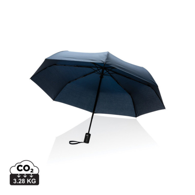 Parapluie automatique personnalisé en rPET 190T AWARE™ Impact 21" 