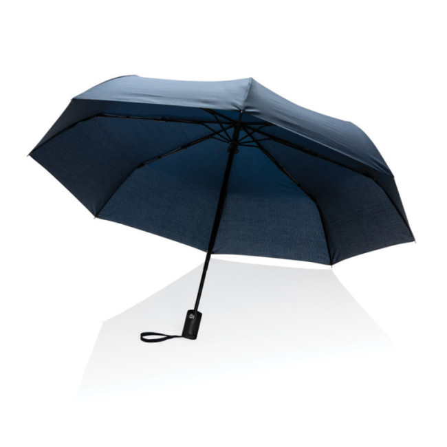Parapluie automatique personnalisé en rPET 190T AWARE™ Impact 21" 