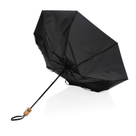 Parapluie automatique publicitaire rPET et bambou AWARE™ Impact 21" 