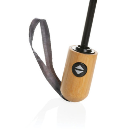 Parapluie automatique publicitaire rPET et bambou AWARE™ Impact 21" 
