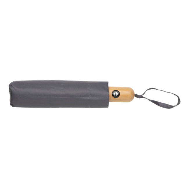 Parapluie automatique publicitaire rPET et bambou AWARE™ Impact 21" 