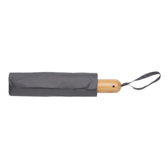 Parapluie automatique publicitaire rPET et bambou AWARE™ Impact 21" 